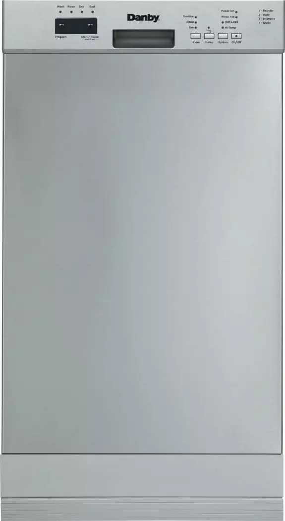 Danby DDW18D1ESS 18 Wide Built-in Dishwasher in Stainless Steel