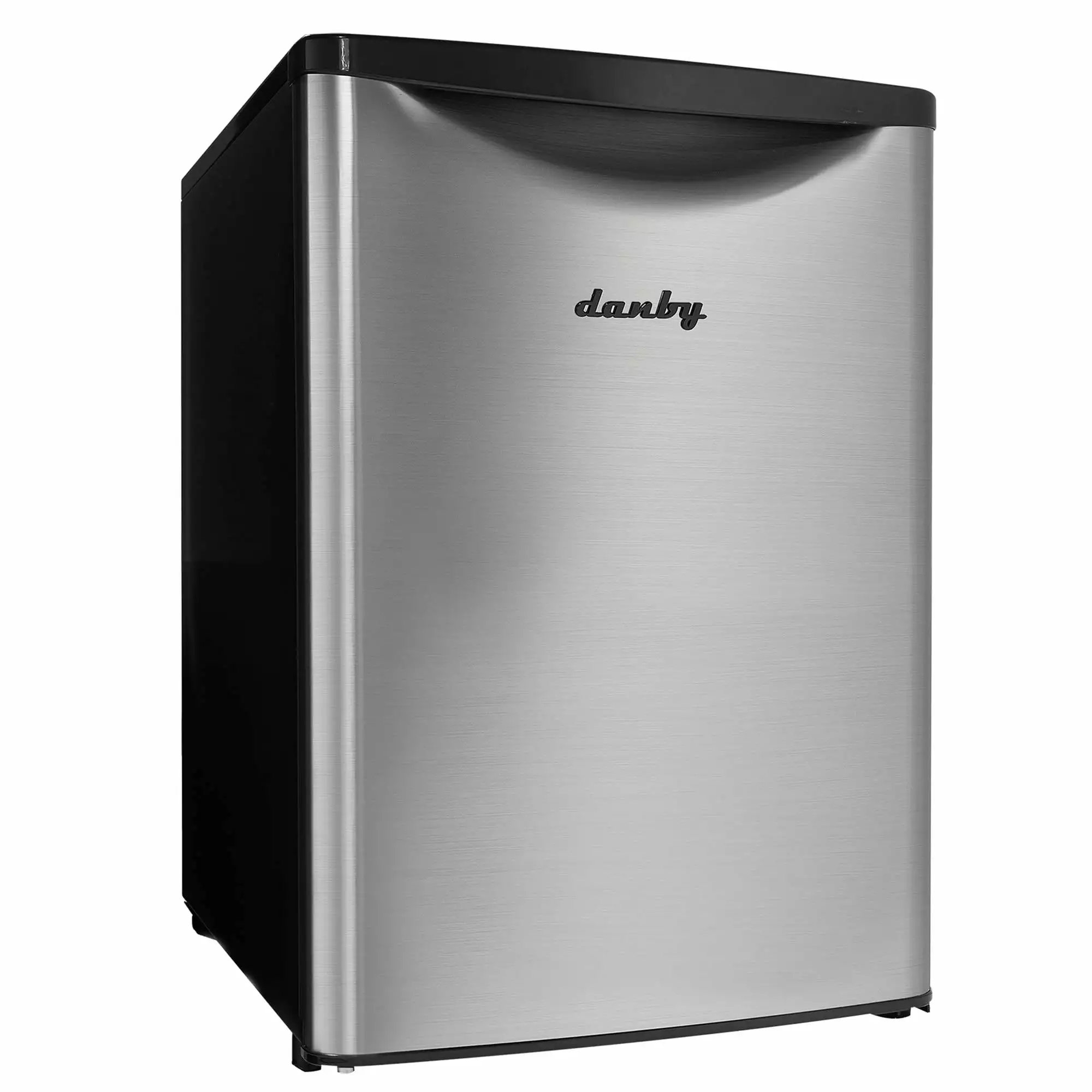 Danby Designer 2.6 Cubic Foot Steel Home Fridge Compact Refrigerator. Stainless