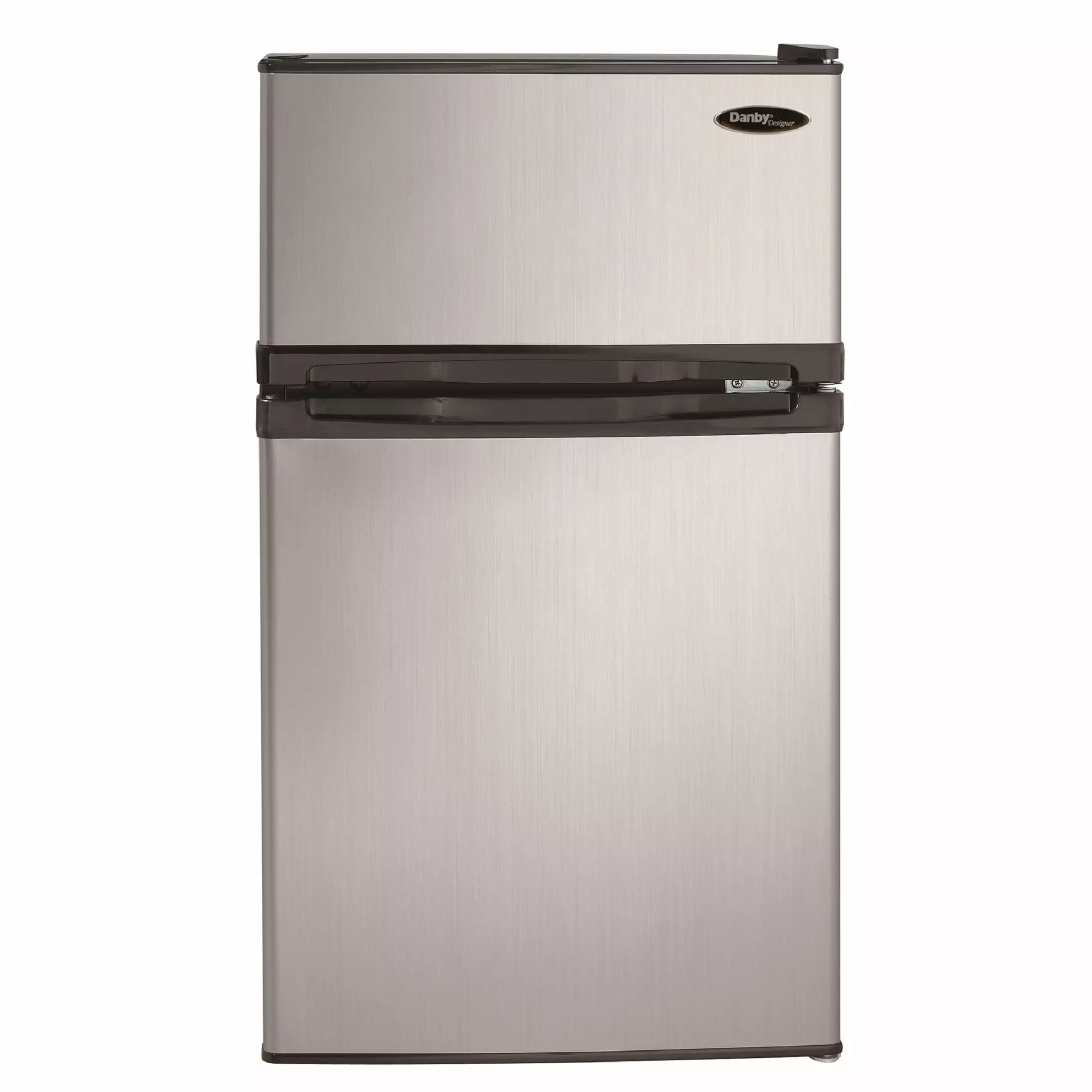 Danby Designer 3.1 cu ft 2-Door Compact Refrigerator. Spotless Steel