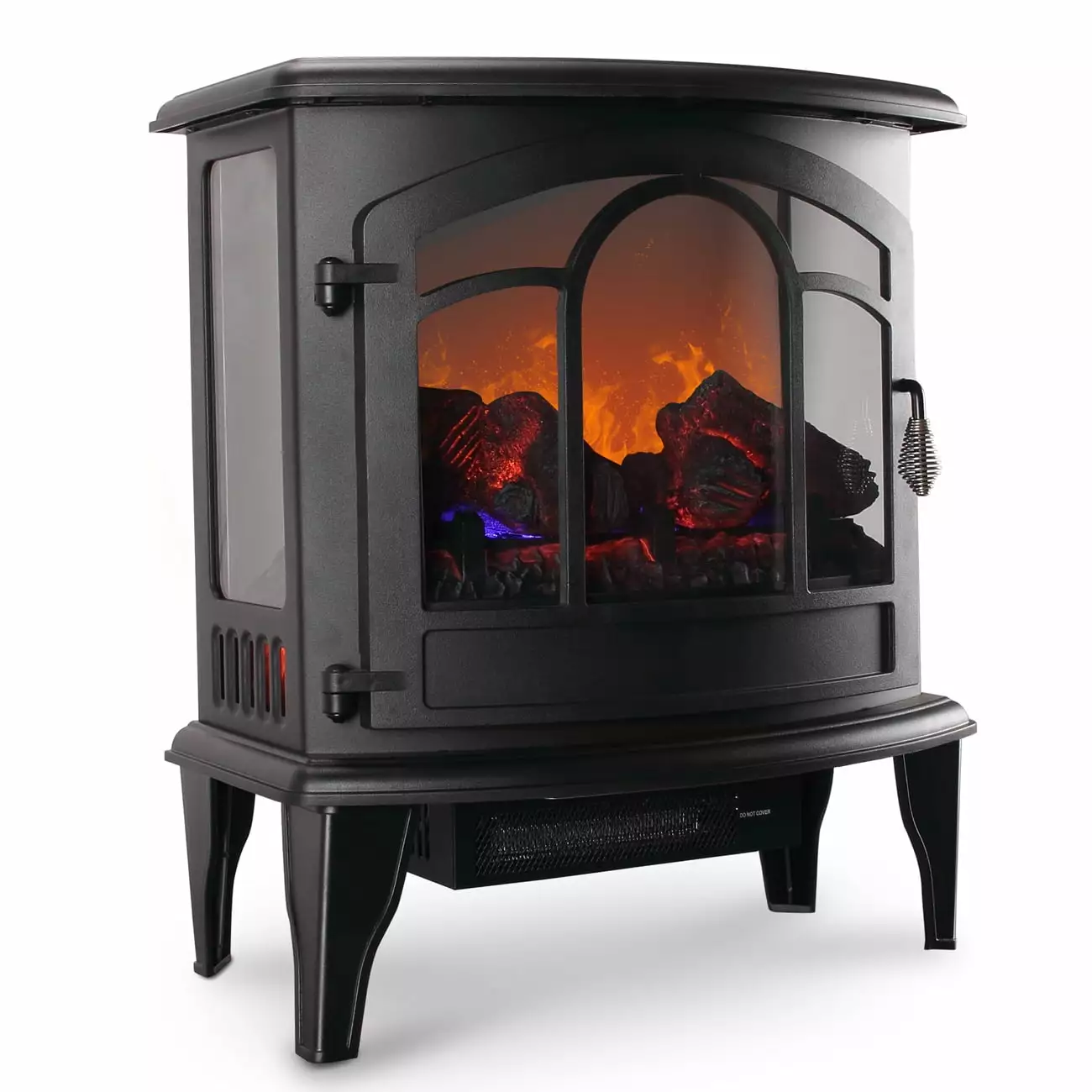 Della 20 Freestanding Electric Fireplace Heater Flame Display Log Wood Remote. 1400W