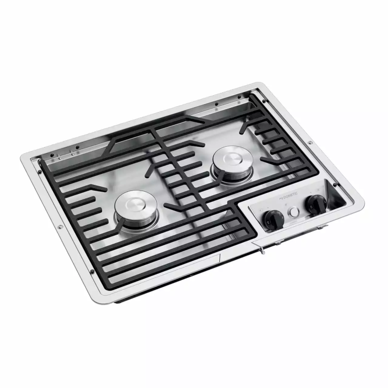 Dometic 50303 12V Drop-In Cooktop. 2-Burner. Stainless Steel