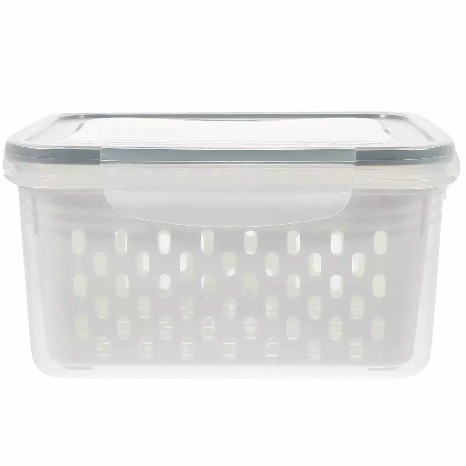 Drain Basket Storage Box Containers with Lids Kitchen Filter Refrigerator Silica Gel Glass Meal Pre