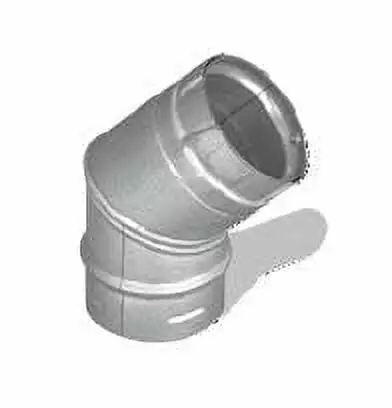 Dura-Vent 3PVP-E45 3'' PelletVent Pro Galvalume 45' Elbow