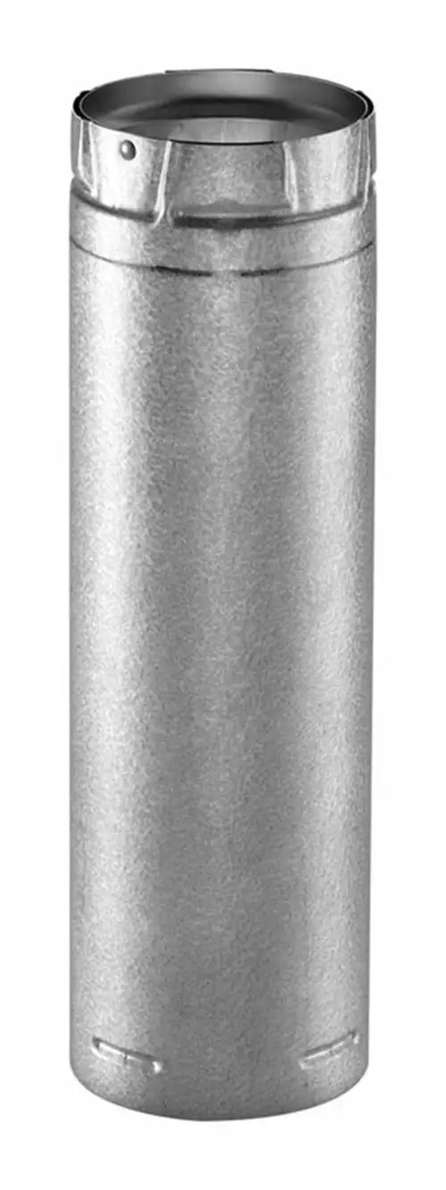 DuraVent 3 in. D X 12 in. L Stainless Steel Double Wall Stove Pipe