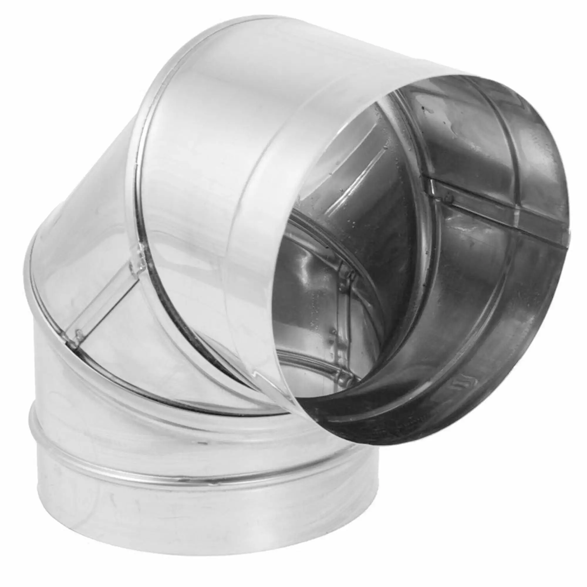 DuraVent DBK 8 in. Stainless Steel Single Wall 90 Degree Elbow Stove Pipe