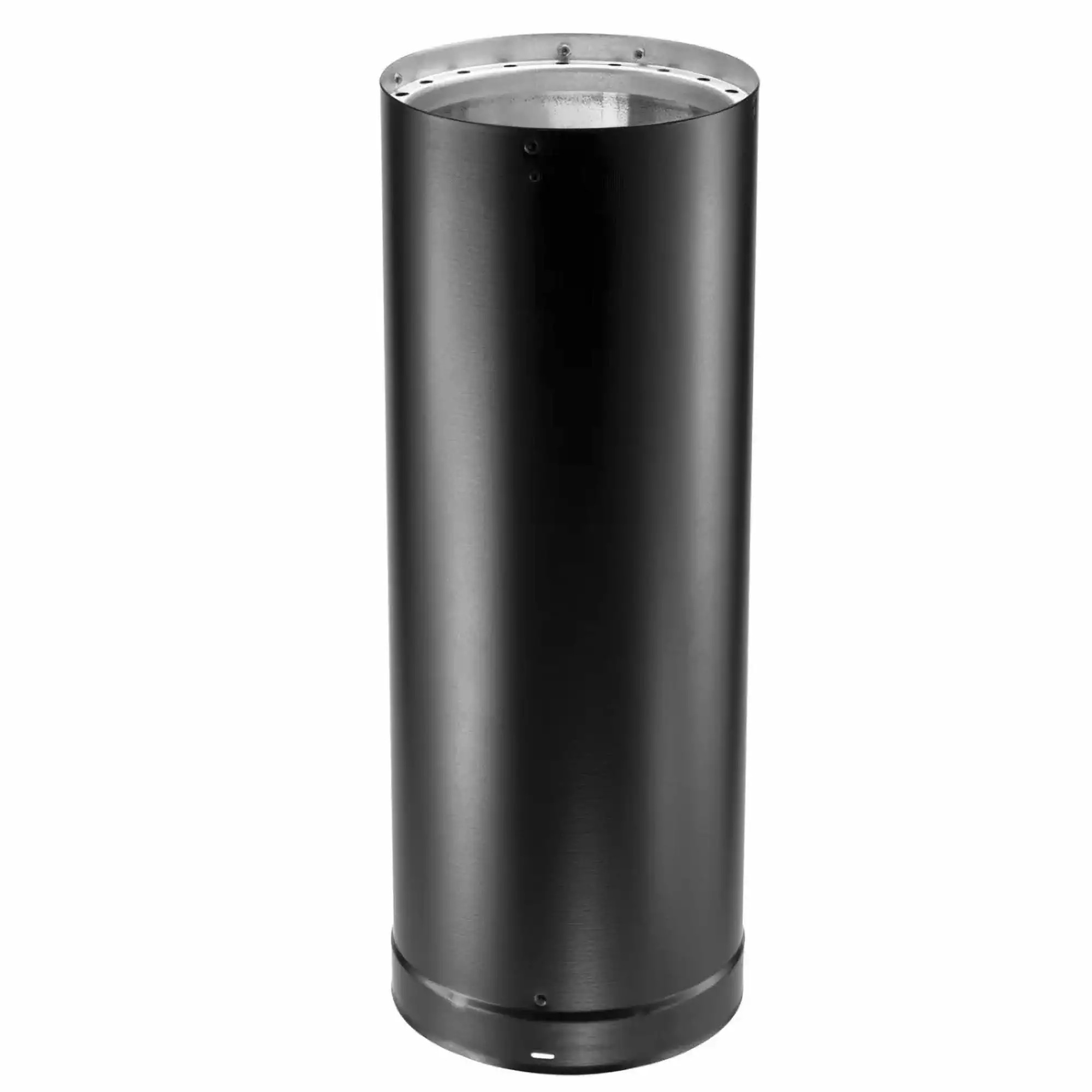 DuraVent DVL Galvanized Steel Double Wall Stove Pipe. 8 x 48 Inch. Black