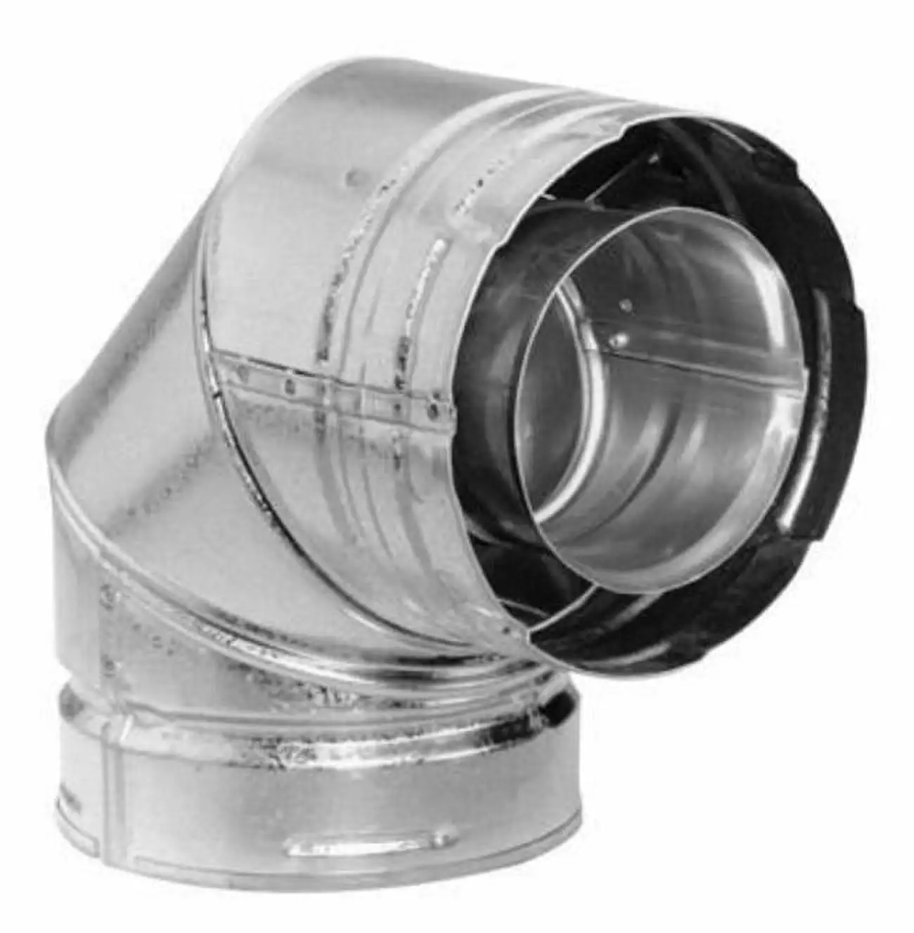 DuraVent DirectVent 4 in. D X 6-5/8 in. L Aluminum/Galvanized Steel Vent Pipe