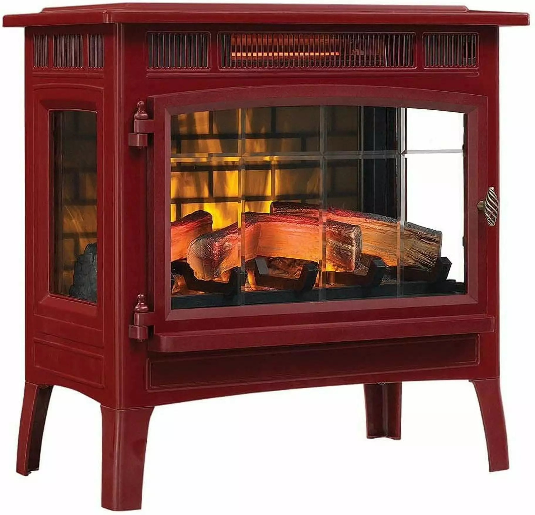 Duraflame 3D 24 W x 23.4 H x 12.9 D Infrared Electric Fireplace Stove - Cinnamon. DFI-5010-03