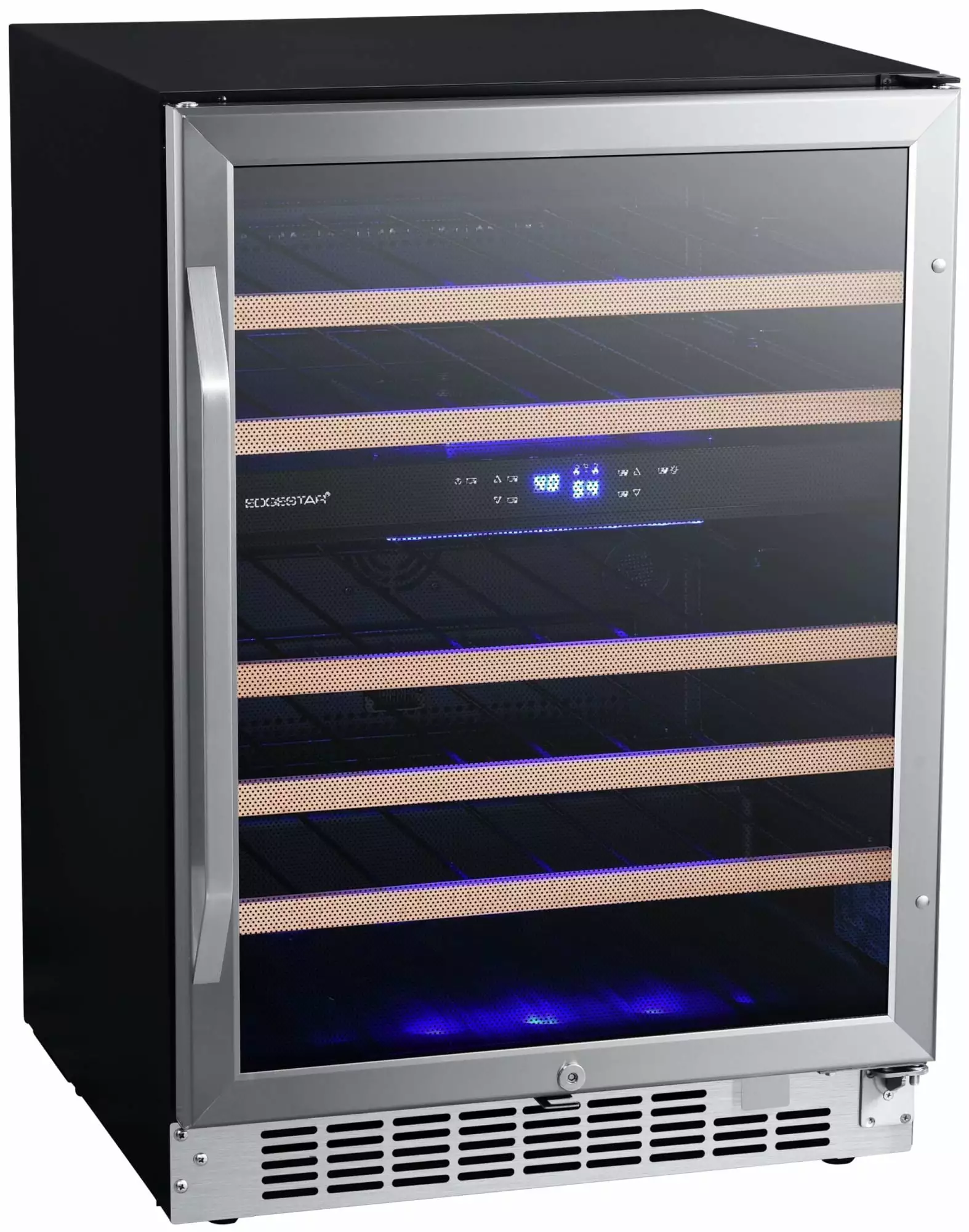 Edgestar Cwr462dz 24 Wide 46 Bottle Built-In Dual Zone Wine Cooler - Stainless Steel