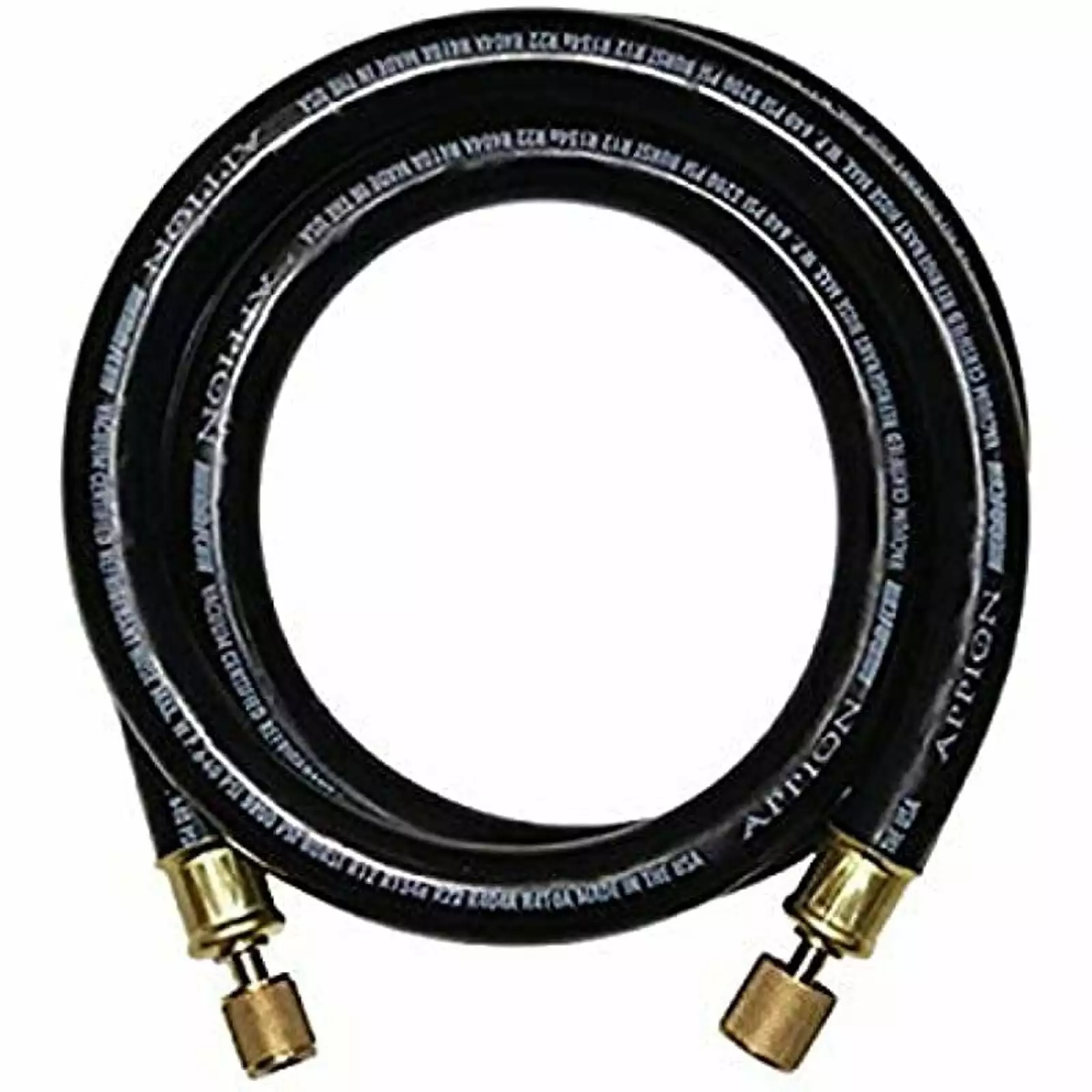 Electric MH120006EAK 1/2 Diameter Hose. 3/8 FL to 1/4 FL Vacuum Certified Refrigerant Hose. 6'. Black