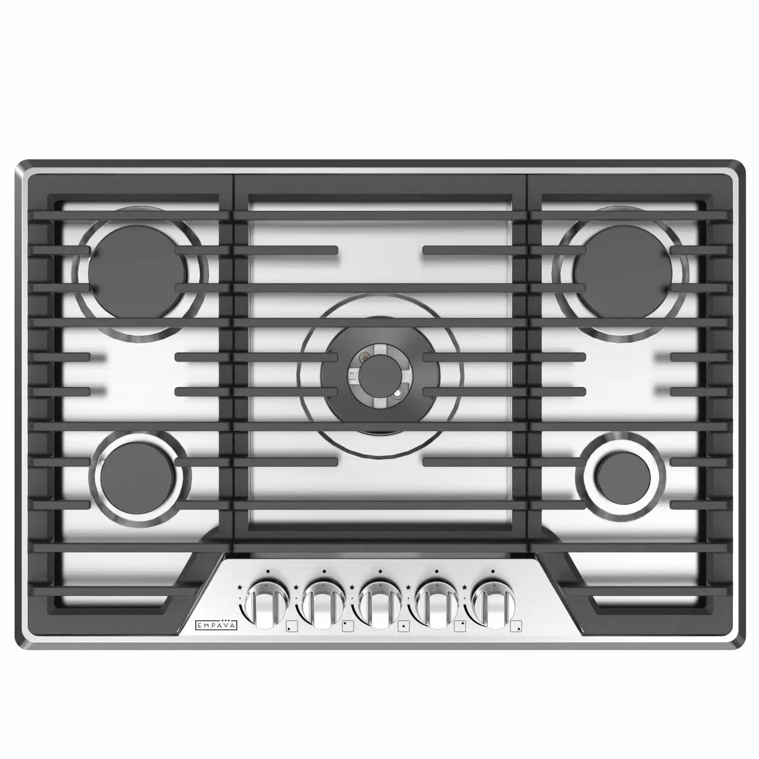 Empava 30-in Built-in Gas Cooktop with 5 Sealed Burners - Cutout Dimensions: 28.62 in. L x 18.90 in. W-EMPV-30GC37