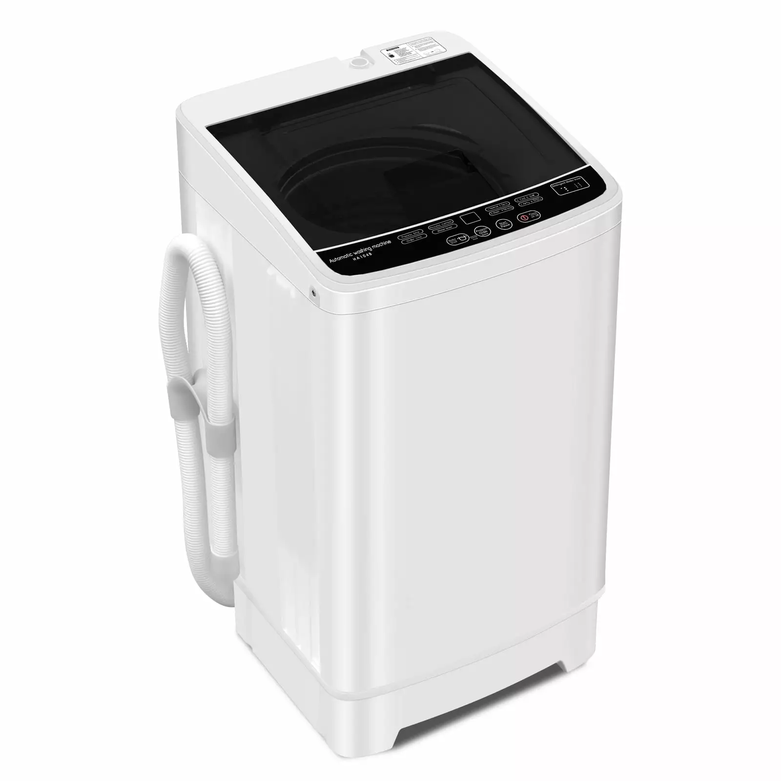 Erivess Portable Full Automatic Washing Machine. Large Capacity Compact Laundry Washer Spin Dryer for Apartment RV Dorm