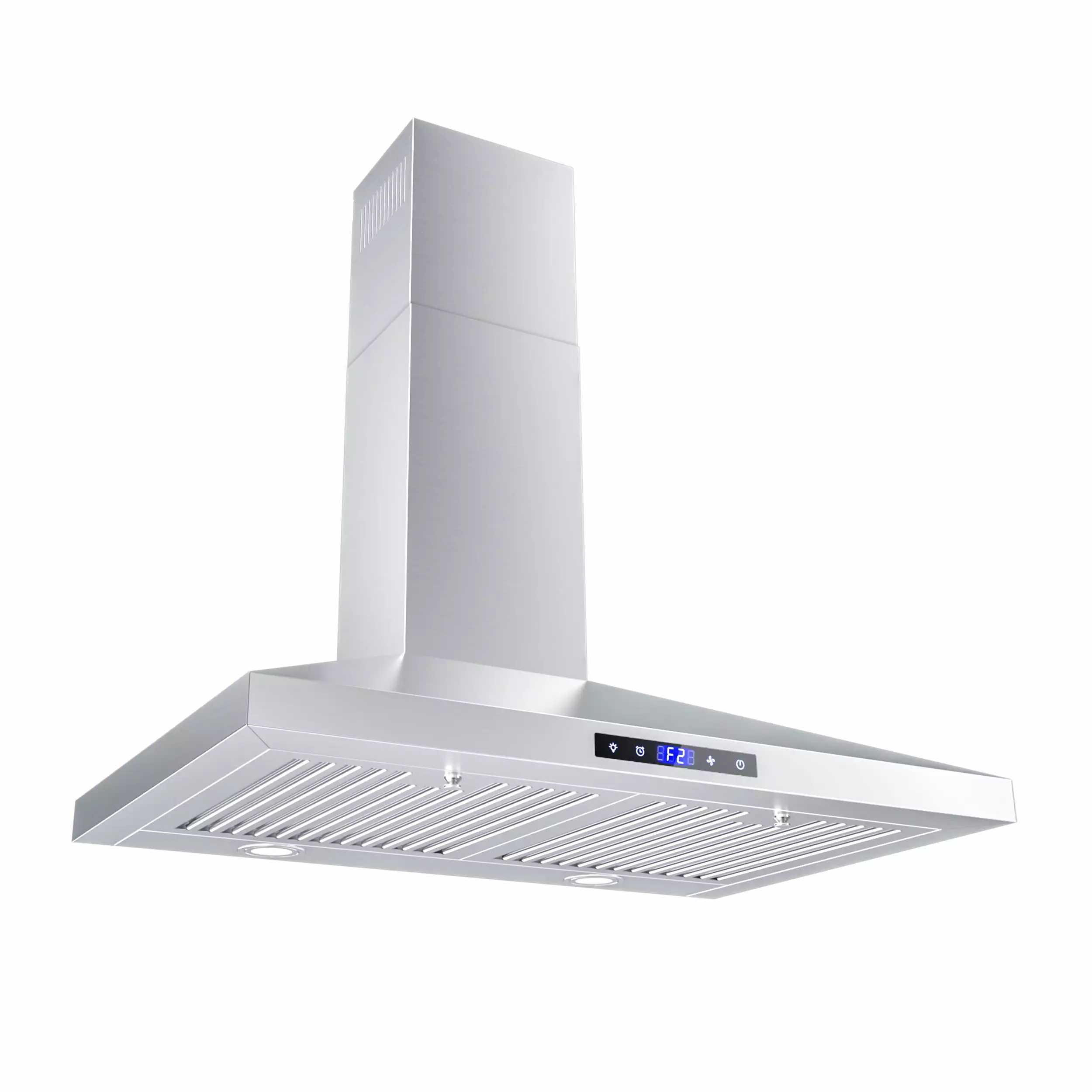 FIREGAS Range Hood 30 Inch. Stainless Steel Wall Mount Kitchen Hood with 3 Speed Exhaust Fan. Ducted/Ductless Convertible. Touch Control. Stove Vent Hood with 5-Layer Aluminium and Charcoal Filters