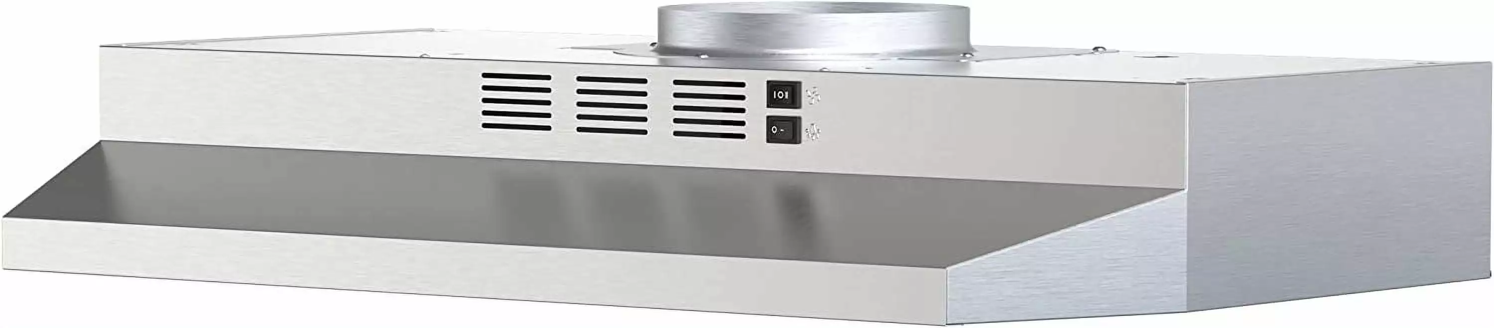 FIREGAS Range Hood 30 inch Under Cabinet Range Hood with 2 Speed Exhaust Fan.300 CFM.Stainless Steel