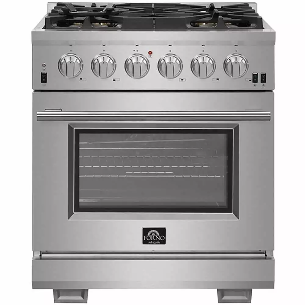 Forno FFSGS618730 30 inch Stainless Freestanding Dual Fuel Range