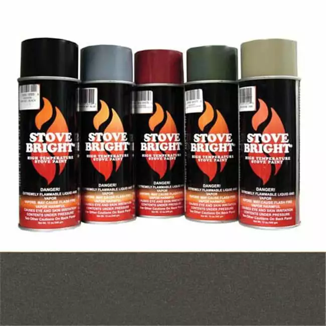 Forrest Paint 6298 1200- Wood Stove High Temp Paint - Metallic Rich Brown