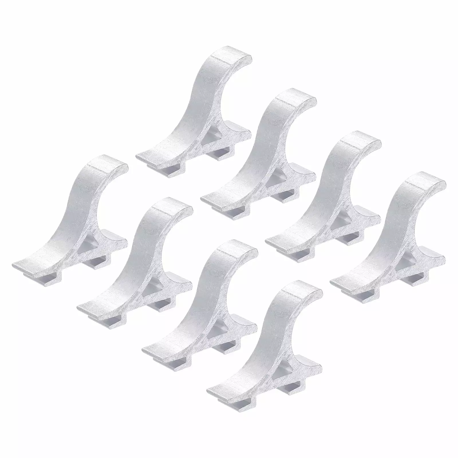 Freezer Shelf Clips. Refrigerator Clip Kits Cooler Shelf Support 1.06x0.31x0.91 Silver