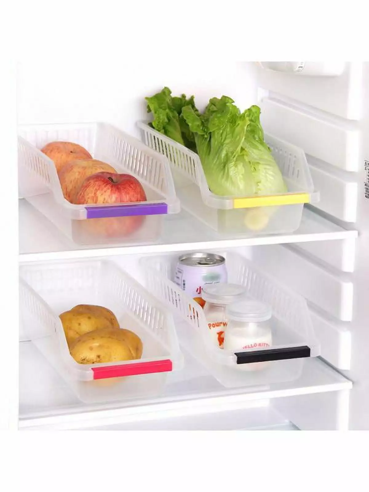 Fridge Freezer Cupboard Storage Rack Kitchen Space Saver Organizer Shelf Holder