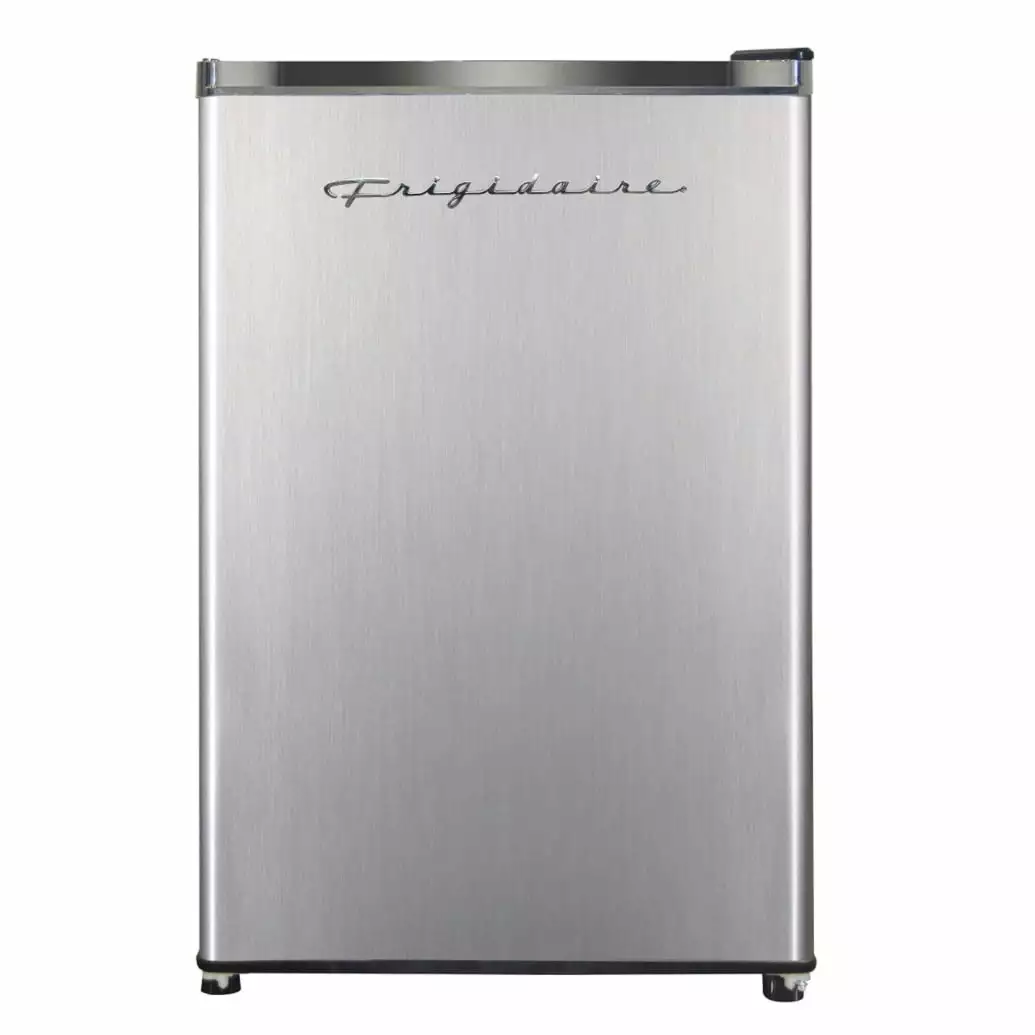 Frigidaire. 1.6 Cu. ft. Capacity Retro Refrigerator with Chrome Trim. EFR182. Platinum