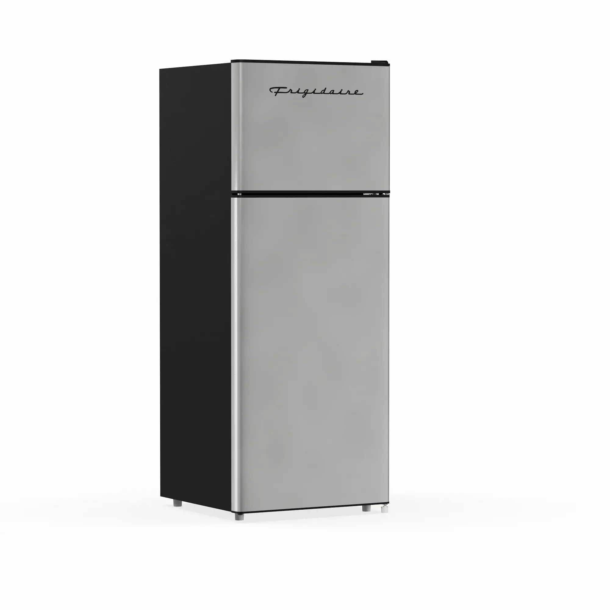 Frigidaire 21 in. 7.5 Cu. ft. Retro Refrigerator. Standard Door Style. Stainless Look - New