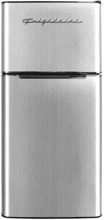 Frigidaire. 4.5 Cu. ft.. 2 Door Compact Refrigerator-Chrome Trim. EFR451. Platinum