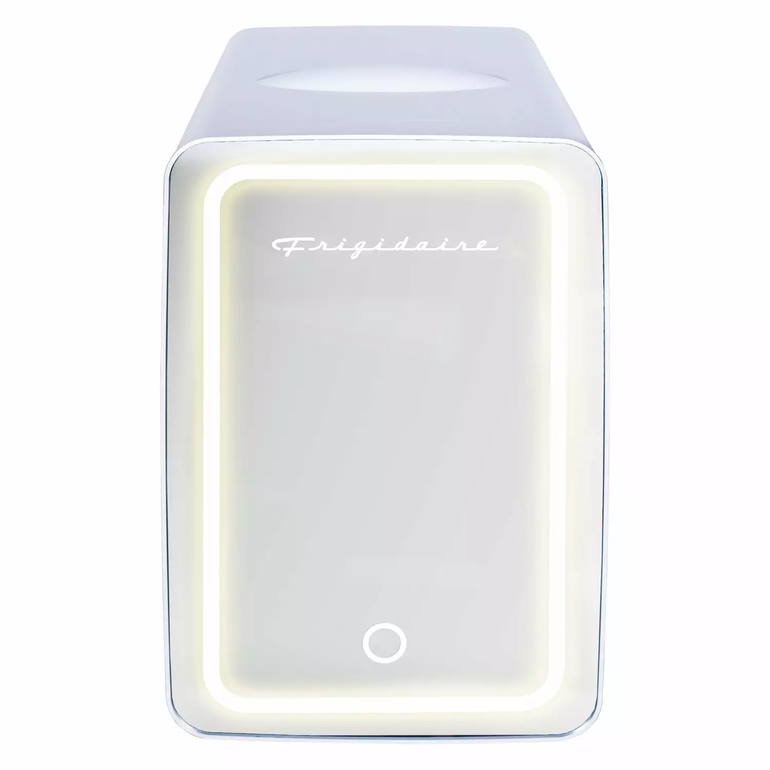 Frigidaire 6.5l. 9 Can Lighted Beauty Mirror Mini Personal Fridge Cooler. White. EPMIS170