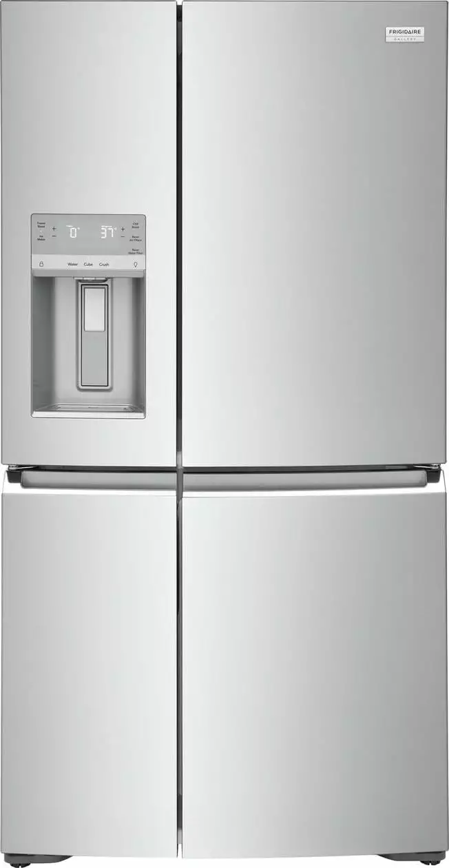 Frigidaire Gallery 21.5 Cu. Ft. Counter-Depth 4-Door Refrigerator. Stainless Steel