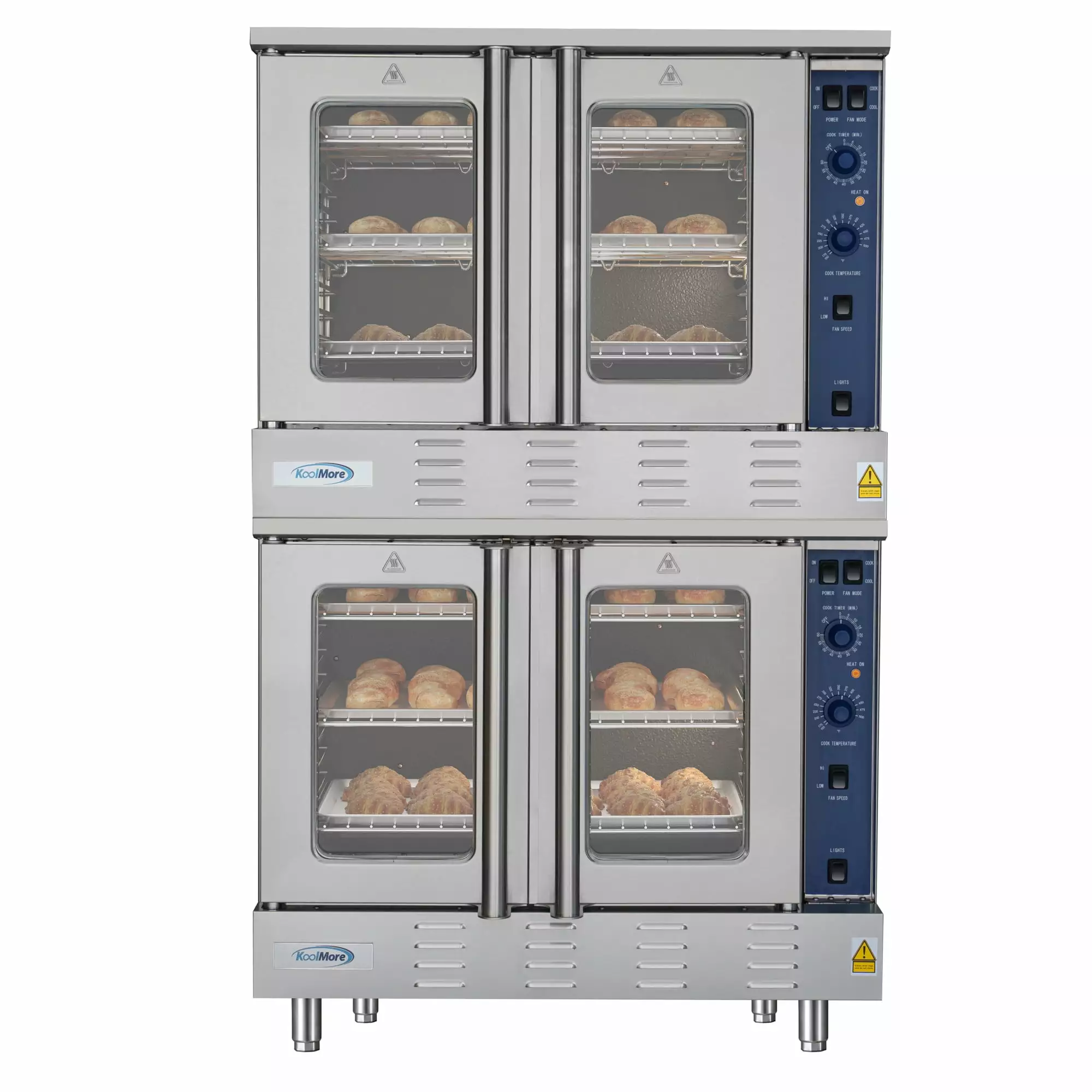 Full Size Double Commercial LP Convection Oven 54.000 BTU With Stacking Kit