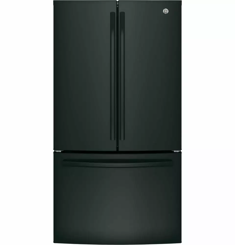 GE Appliances GNE27JGMBB 36 Inch French Door Refrigerator Black