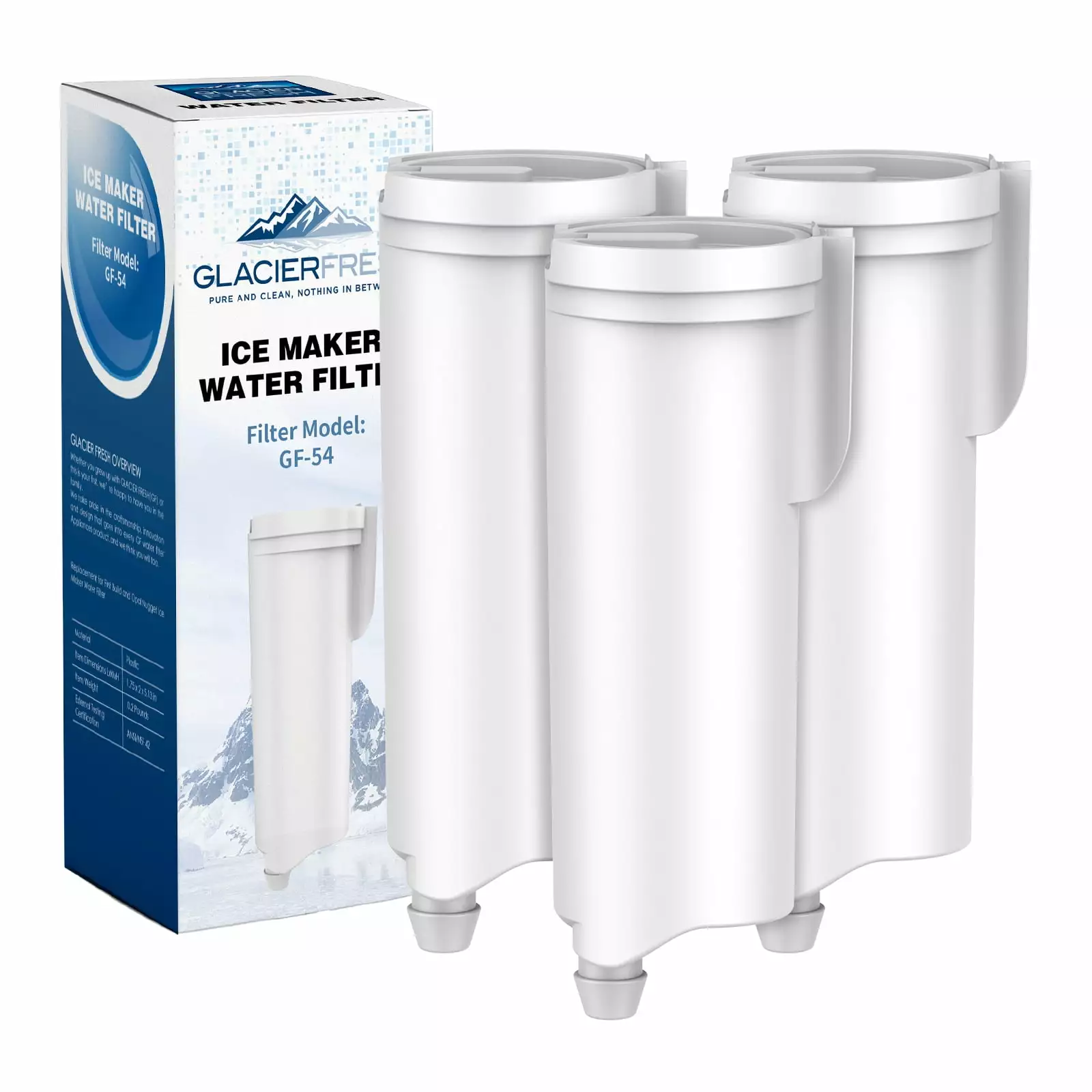 GLACIER FRESH Replacement for P4INKFILTR Ice Maker Water Filter. 3 Pack