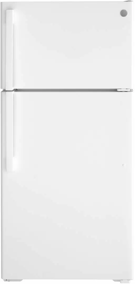 GTS16DTNRWW GE? 15.6 cu. ft. Top-Freezer Refrigerator white. LED lighting. adjustable wire shelves.