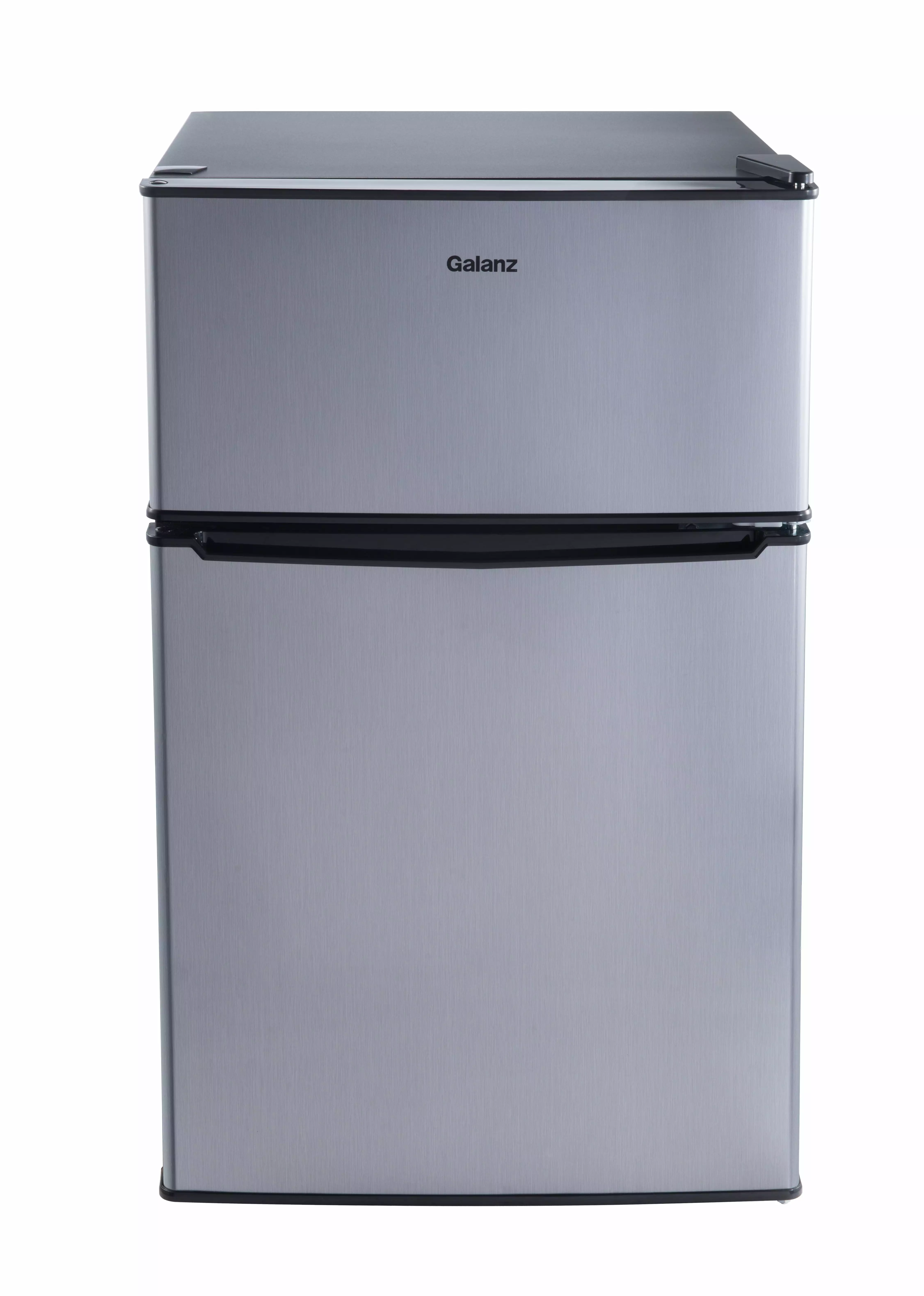 Galanz 3.1 Cu ft Two Door Mini Fridge with Freezer Estar GL31S5E. Stainless