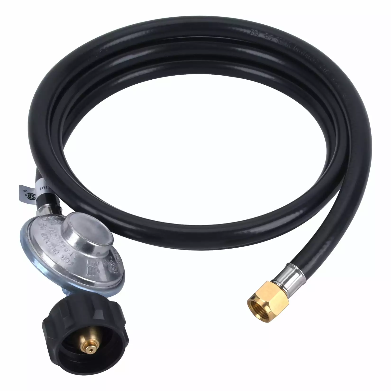 GasSaf 6Ft Low Pressure Propane Regulator with CSA Certified LPG Hose Gas Line