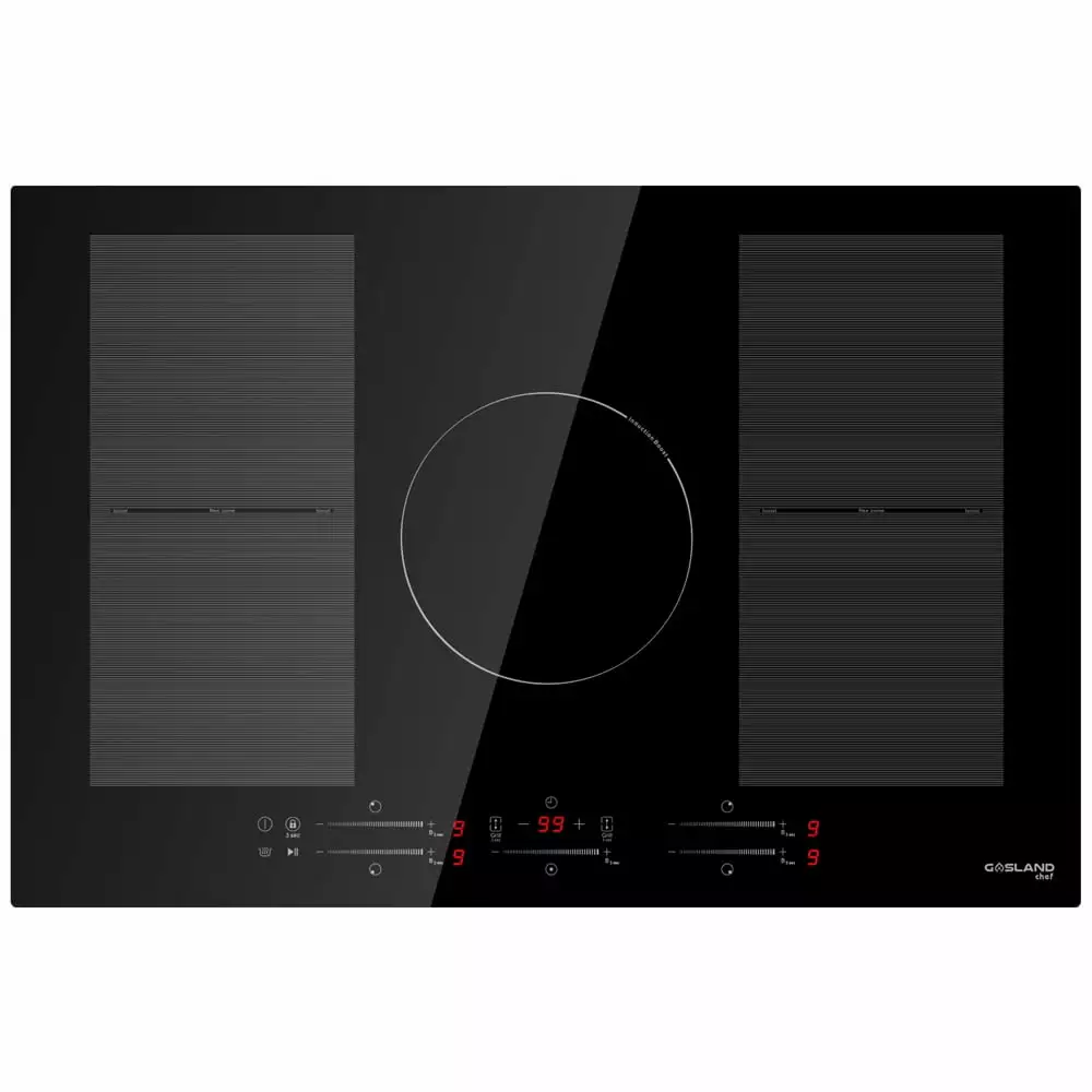 Gasland Chef IH77BFH 240V Electric Induction Hob. Drop-in 5 Burner Induction Stovetop. 9 Power Levels. Sensor Touch Control