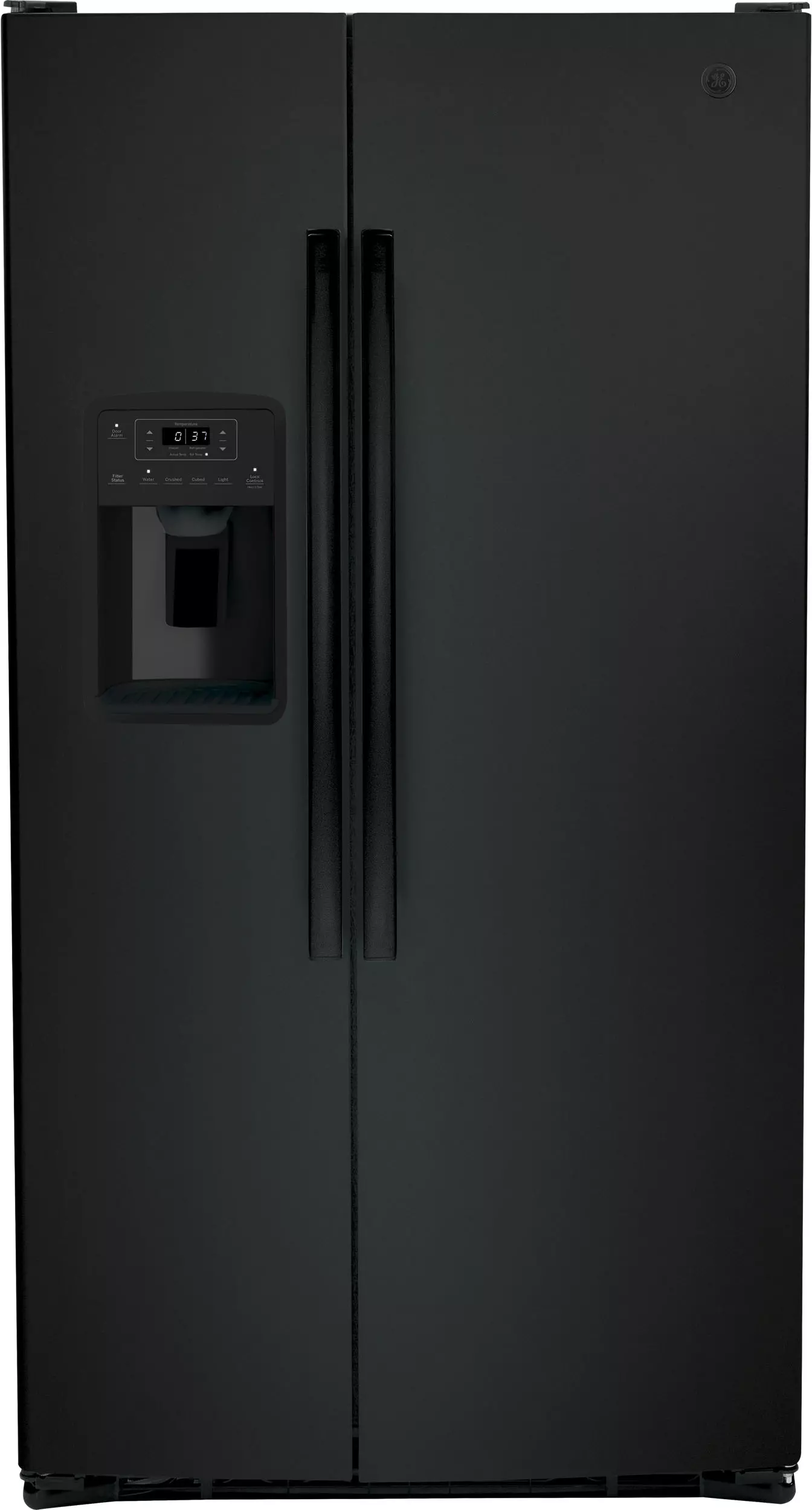 Ge Gse25g 36 Wide 25.3 Cu. Ft. Energy Star Rated Side By Side Refrigerator - Black