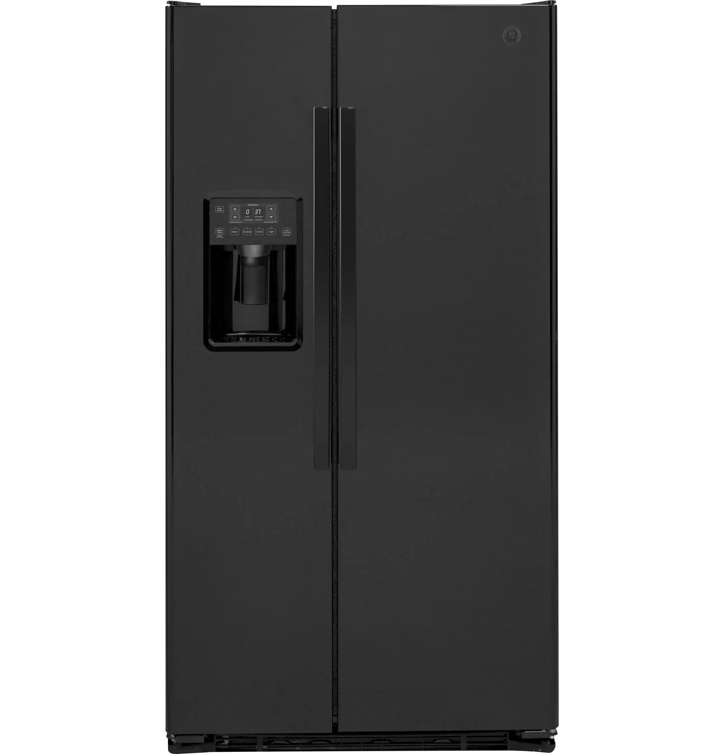 Ge Gzs22d 36 Wide 21.9 Cu. Ft. Side By Side Refrigerator - Black