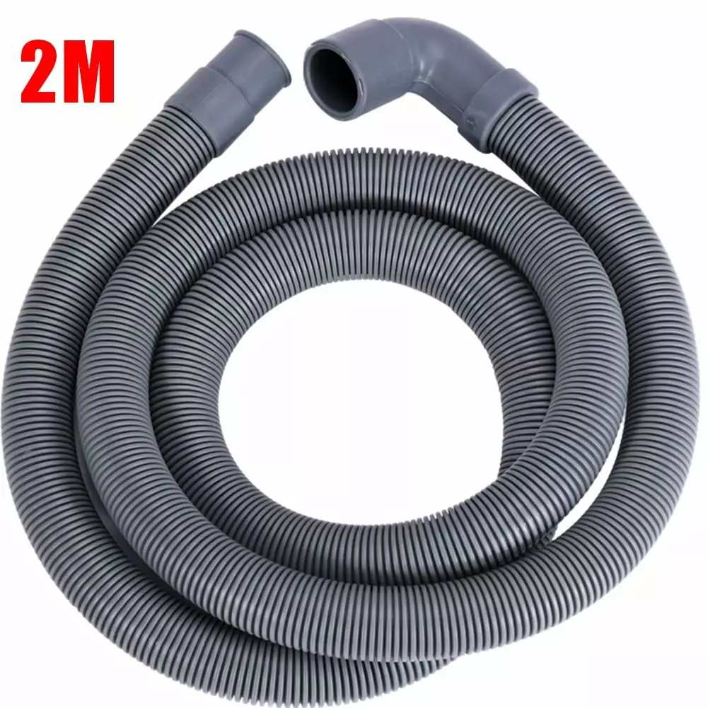 Gerich 2M Flexible Wash Machine Dishwasher Drain Hose Outlet Water Pipe Extension