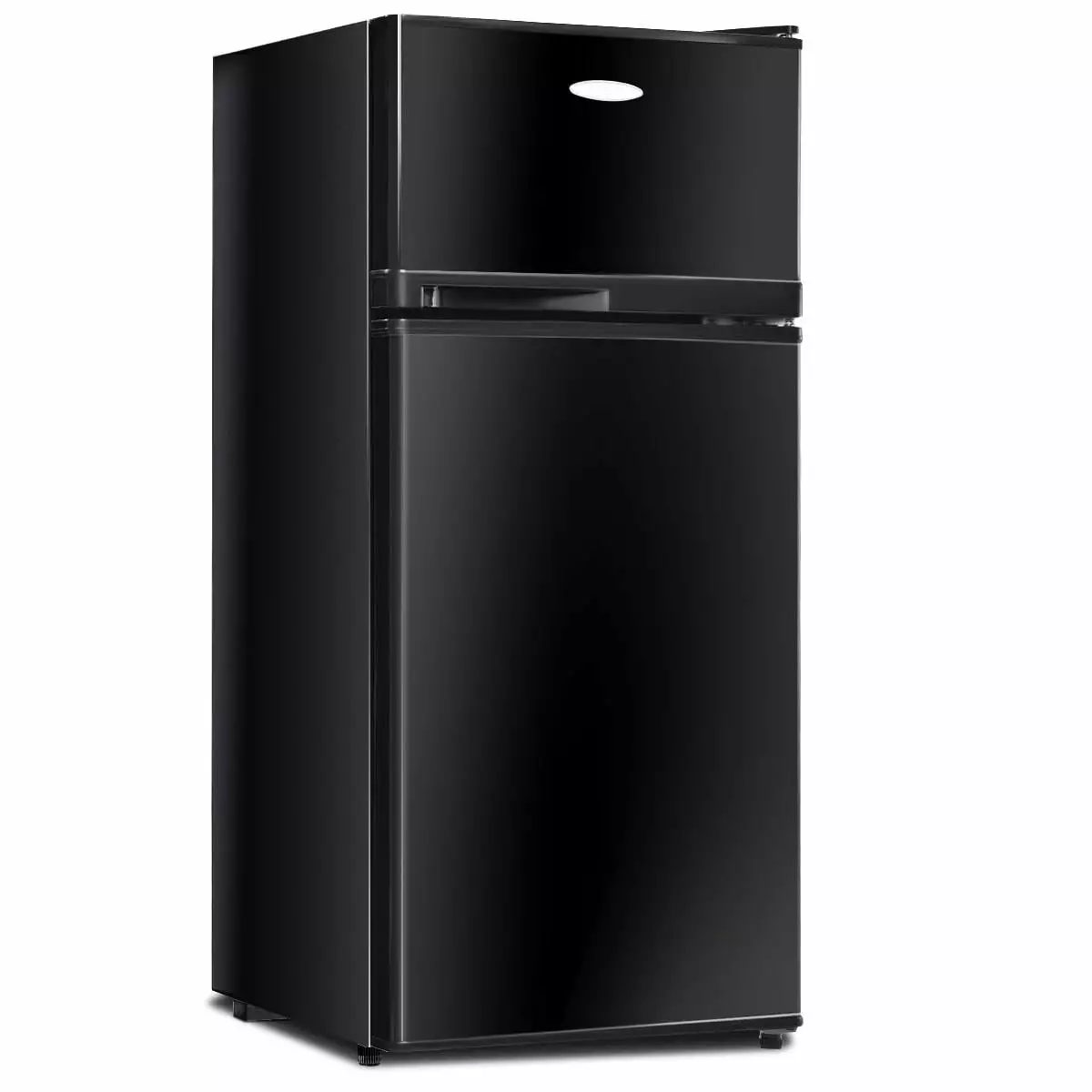 Giantex Compact Refrigerator. 3.4 cu. ft. Mini Cooler Fridge. Freestanding Fridge w/Adjustable Thermostat. Black