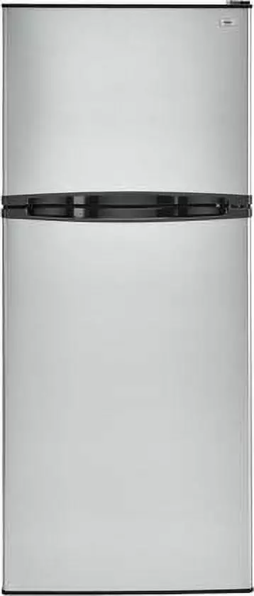 Haier HA10TG21SS 24 Top Freezer Refrigerator with 9.8 cu. ft. Total Capacity Frost-Free and Glass Shelves in Stainless