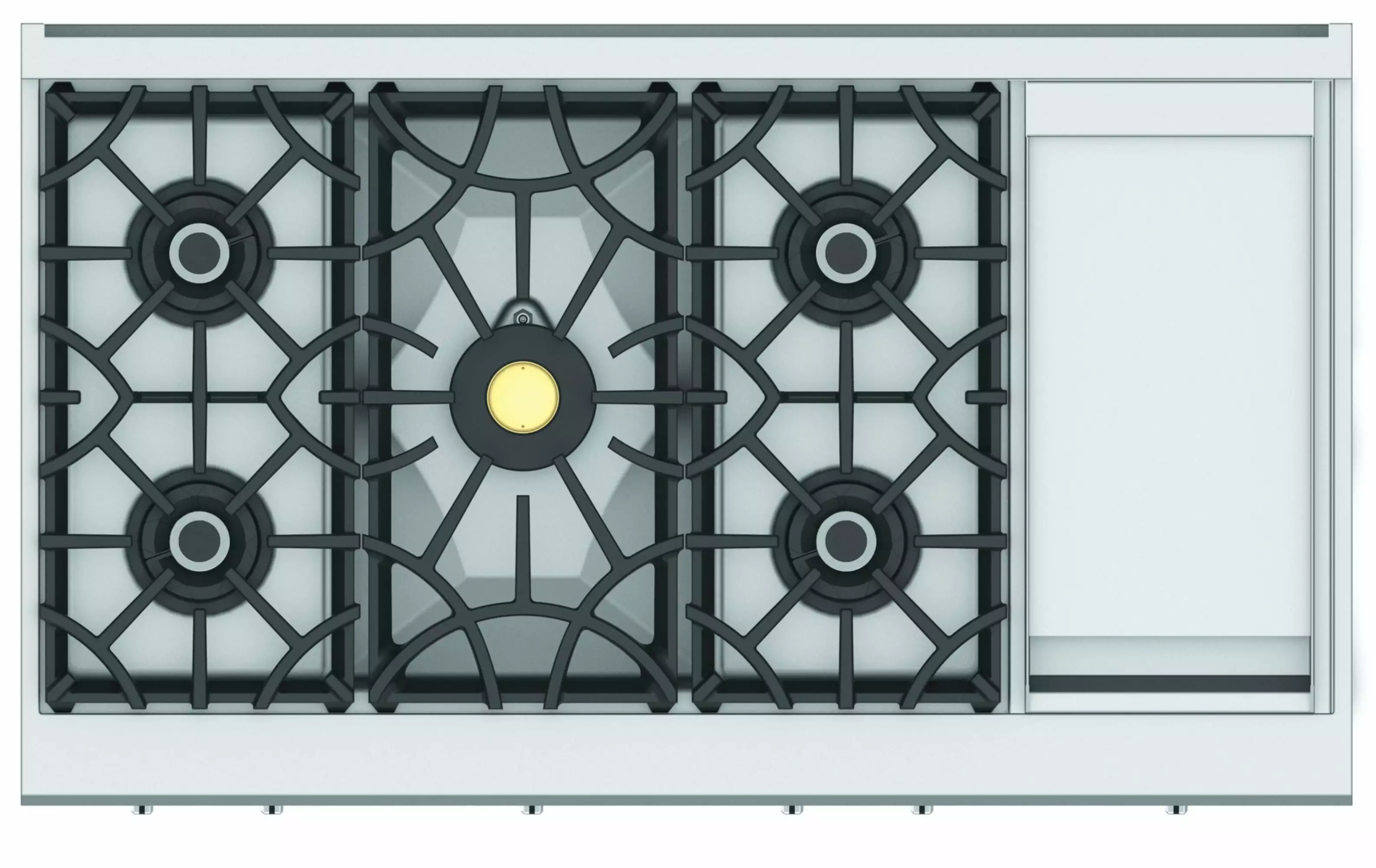 Hestan Krt485gd-Ng 48 Wide 5 Burner Natural Gas Rangetop - Stainless Steel