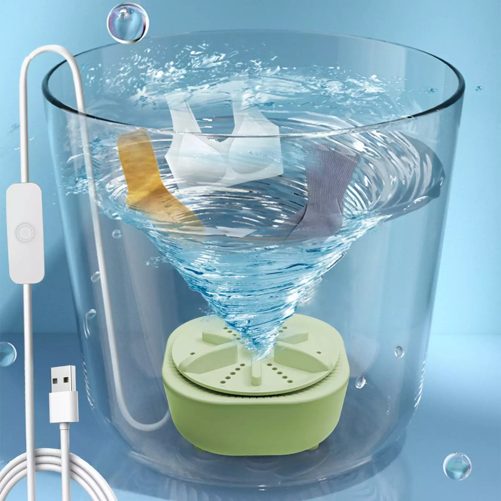 Hot Deals on Home Gifts CWCWFHZH Portable Mini Washer Mini Washing 3 In1 Dishwashers Mini Waves Convenient Travel Home Business Travel Usb