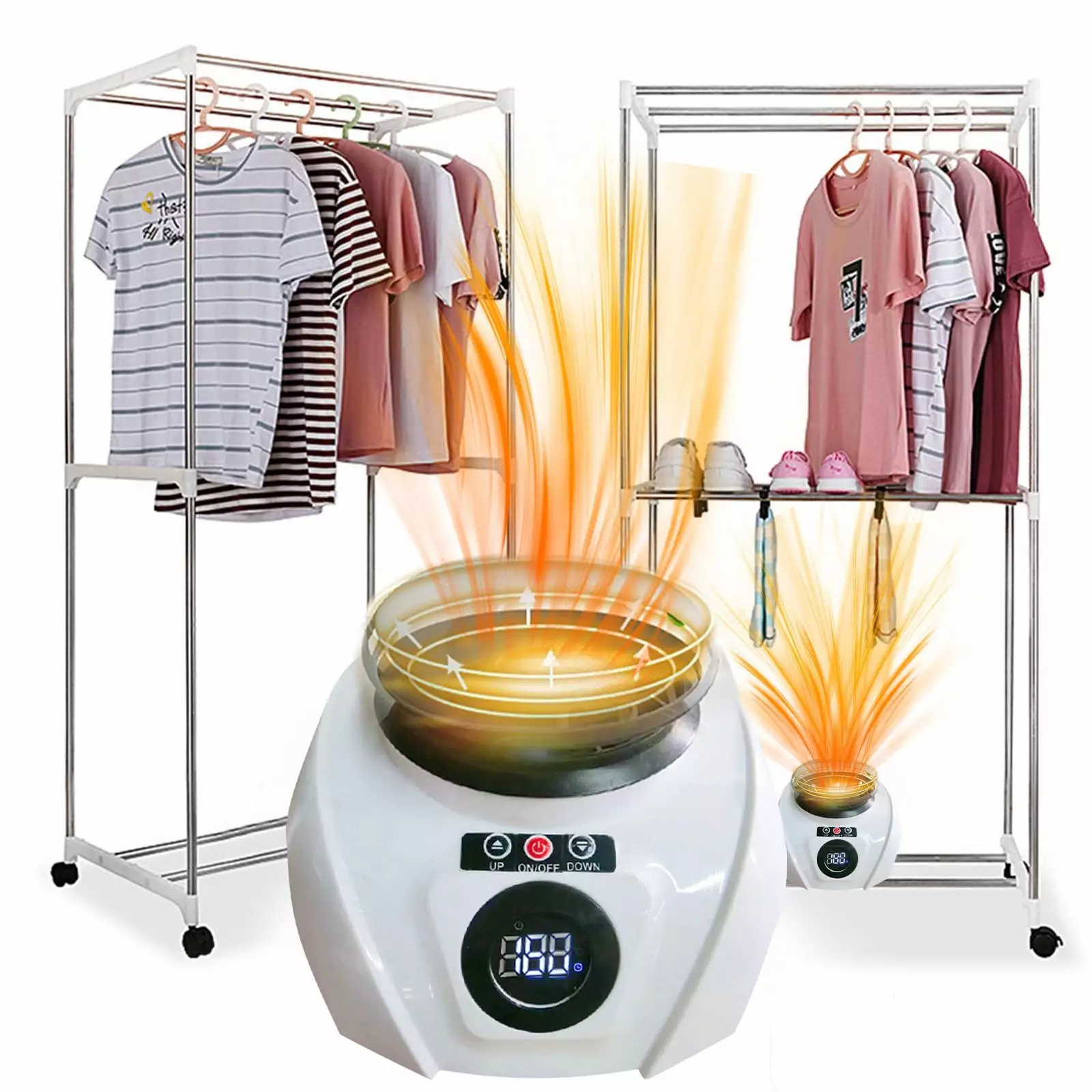 Household Mute Sterilizing Warm Clothes Dryer Baby Clothes Drying Machine for Home Office Men Women Gift