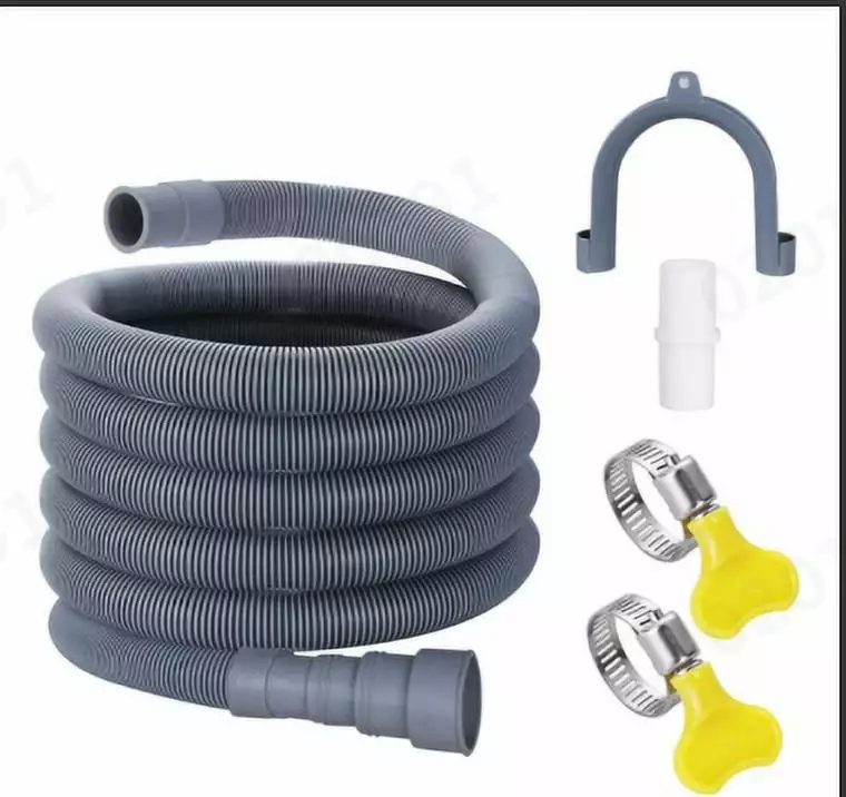 Hxoliqit Fully Automatic Washing Machine Pipe Extension Hose Thickened Pipe Pipe Air Conditioning Exhaust Pipe(Gray)