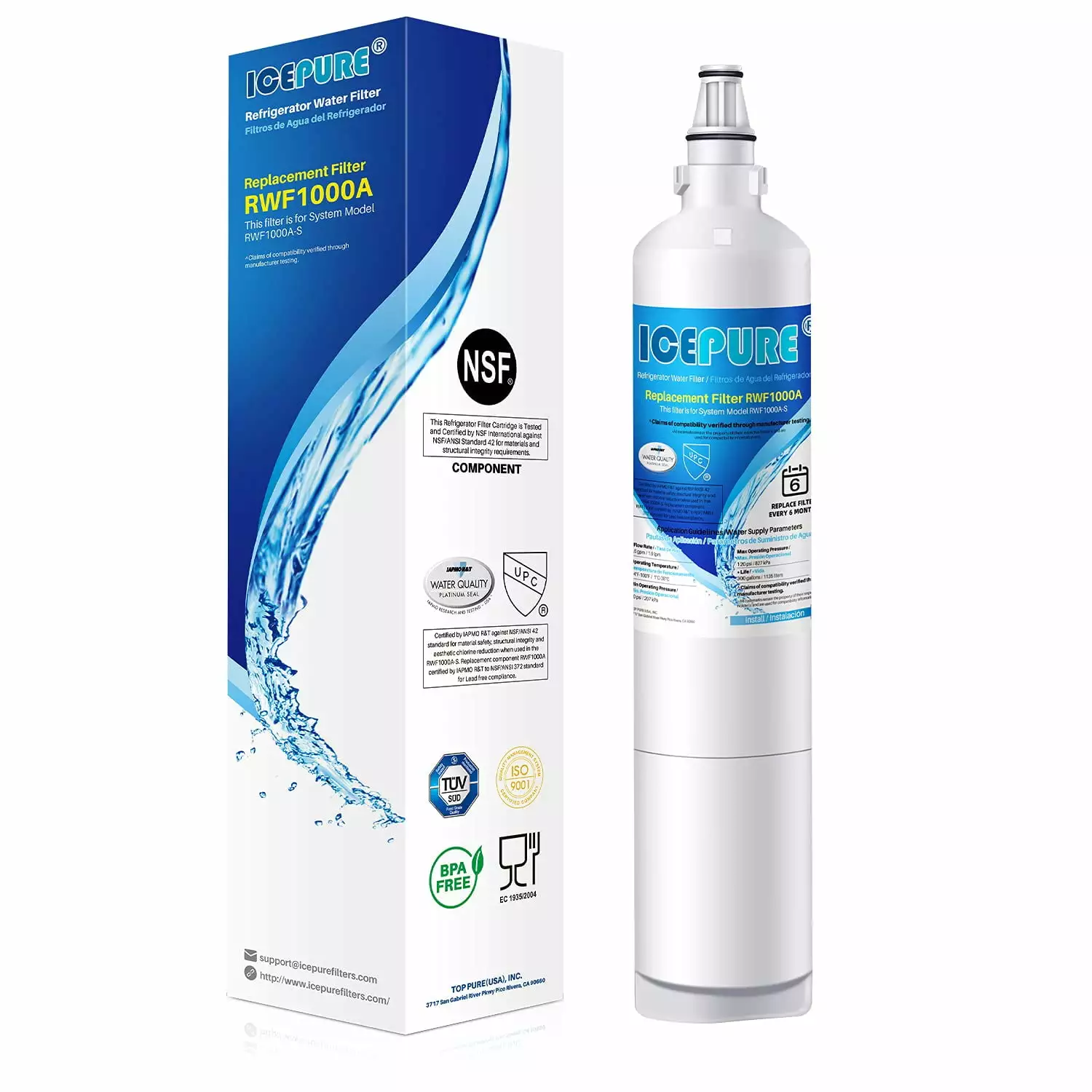 ICEPURE 9990 Replacement for LG LT600P. 5231JA2006A. 5231JA2006B. Kenmore 46-9990. 469990. RWF1000A Refrigerator Water Filter.1 Pack