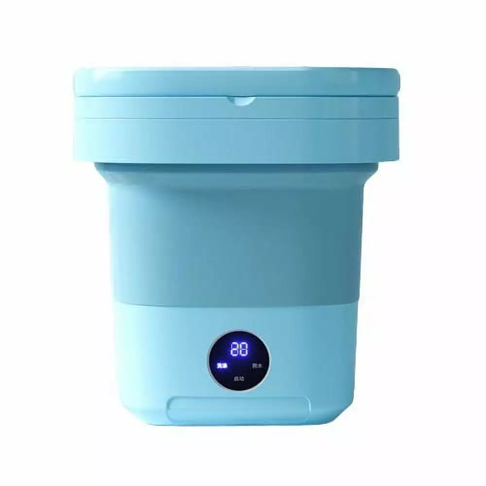 IMossad Portable Foldable Mini Washing Machine - Compact Bucket Design for Laundry Cleaning While Traveling. Dorms. Apartments - Top Loading. 3.8L Capacity