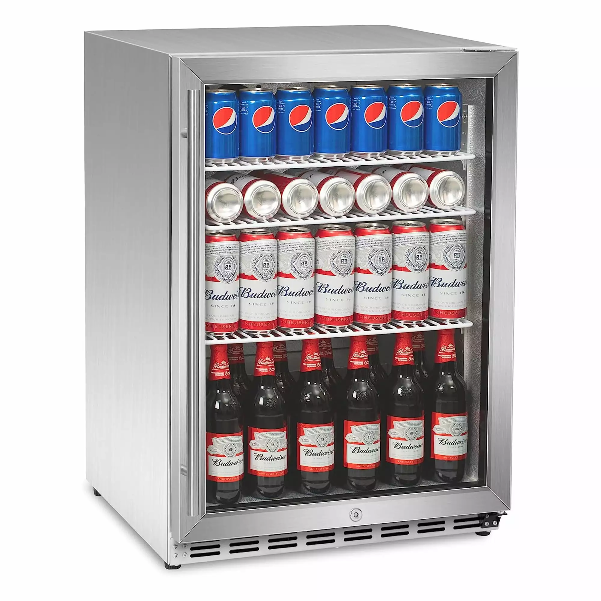 IceJungle 5.3 Cubic Foot Under Counter Freestanding Beverage Drink Fridge