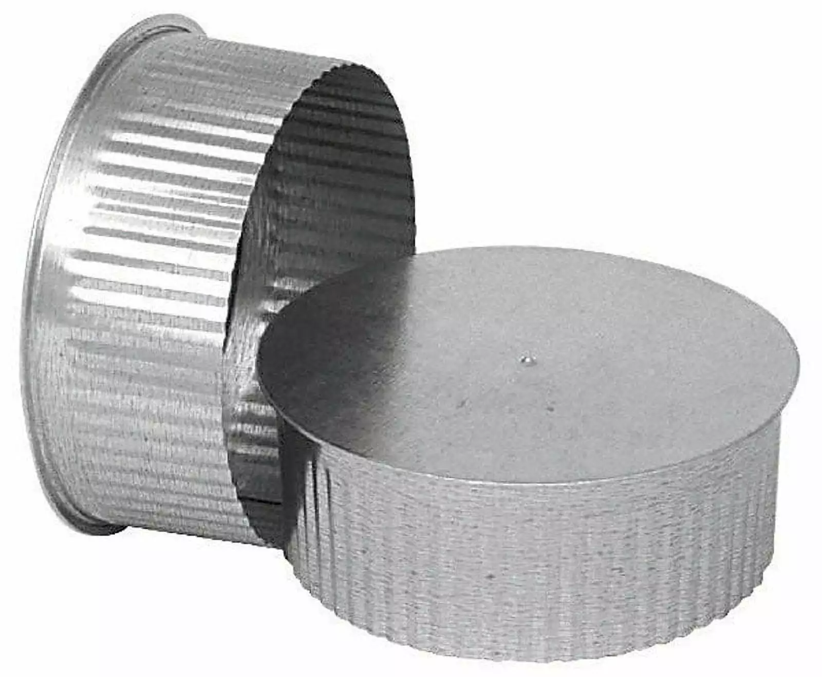 Imperial GV0733 HVAC Duct Pipe Tee Cap/Plug. No Crimp. 30 Gauge. 4 In. - Quantity 1