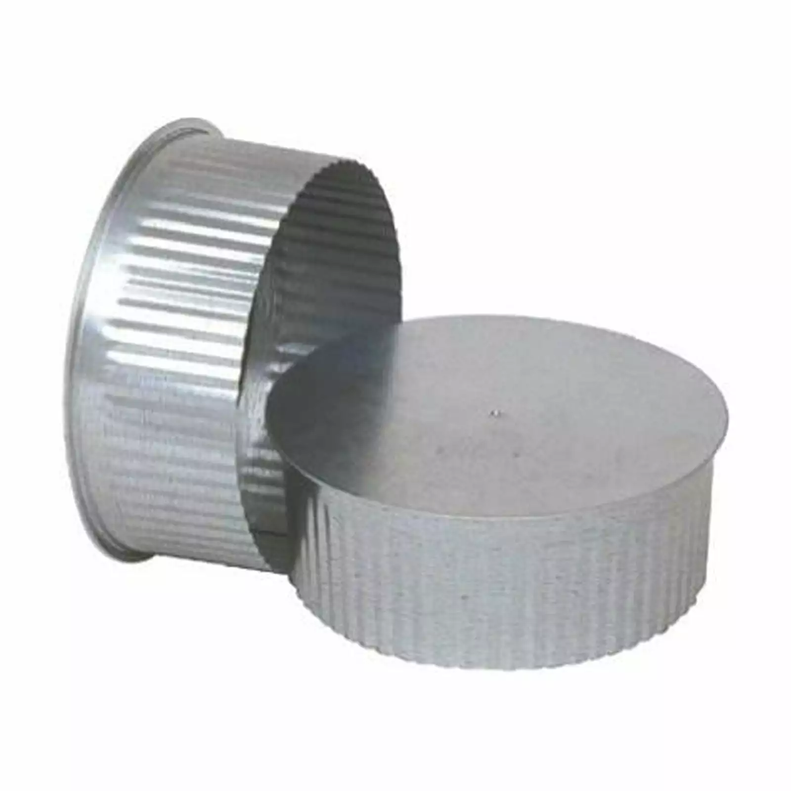 Imperial GV0735 HVAC Duct Pipe Galvanized Tee Cap/Plug. 6 In.. 30-Gauge - Quantity 1