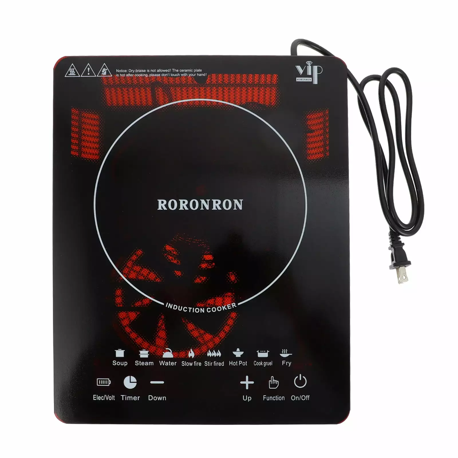 Intelligent Induction Cooker Electric Stove Electrothermal Furnace (US Plug)