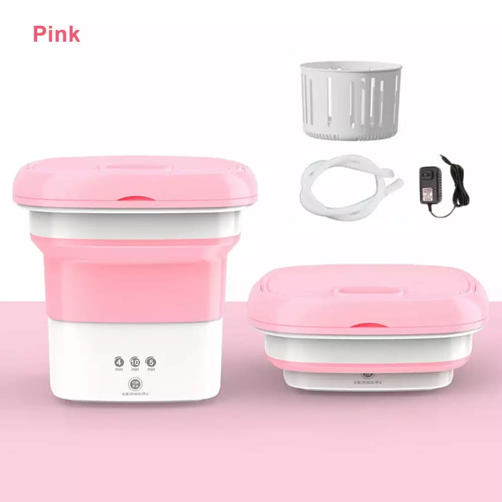 JahyShow Portable Washing Machine with Effective Steri-lizing Function. Foldable Mini Small Washer for Baby Clothes. Underwear or Small Items